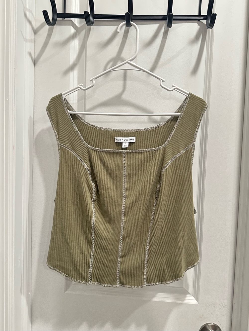 And Now This Olive Green Tank Top